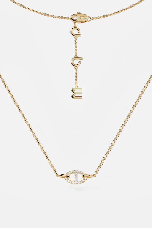Collier Isla Marina | Or Blanc
