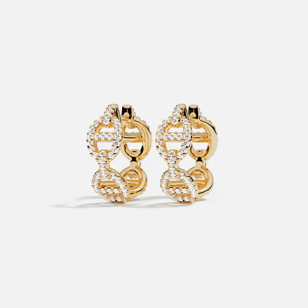 Boucle d'oreille Isla Marina | Or blanc