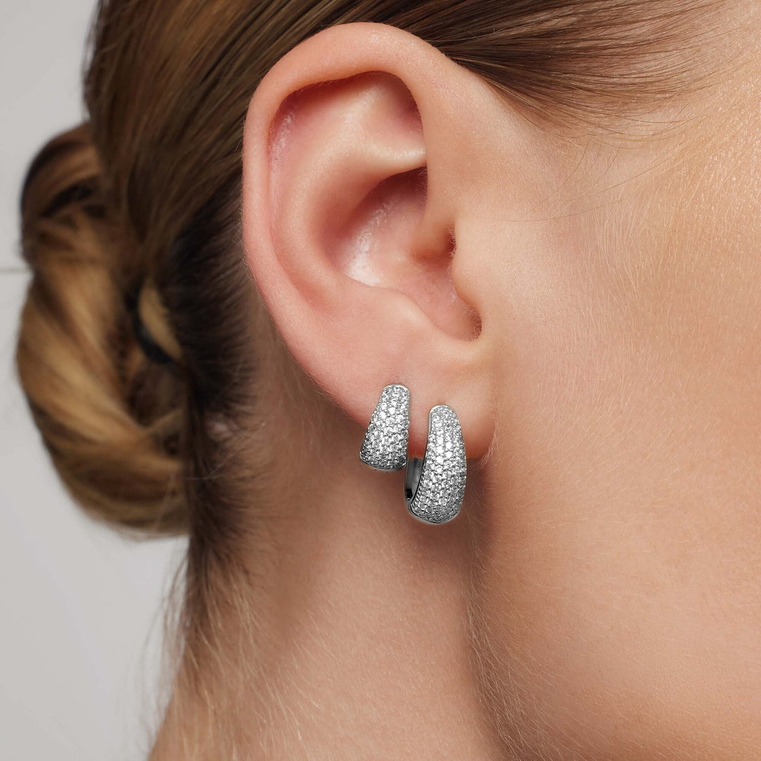 Jules Mini Boucles | Or Blanc