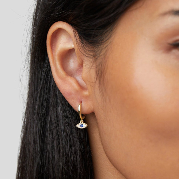 Boucles d'oreilles en forme d'œil Sie