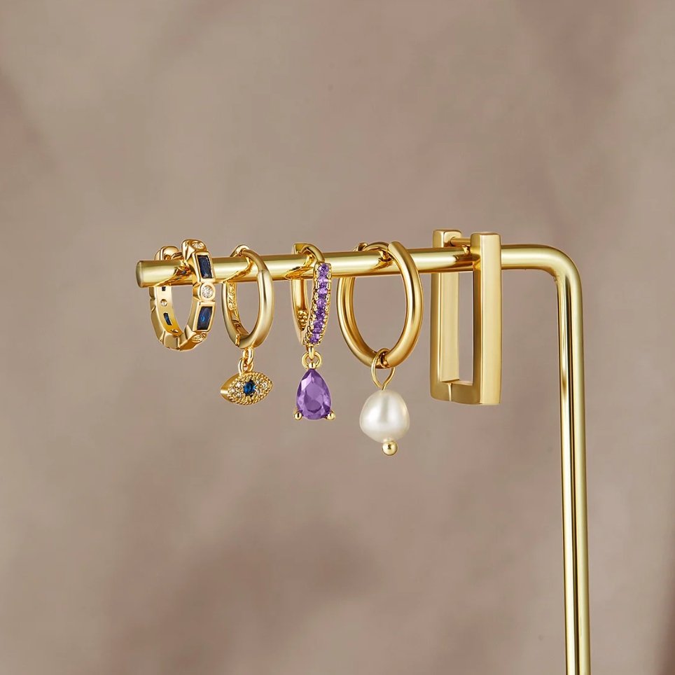 Boucles d'oreilles en forme d'œil Sie