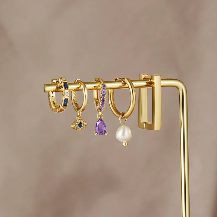 Boucles d'oreilles en forme d'œil Sie