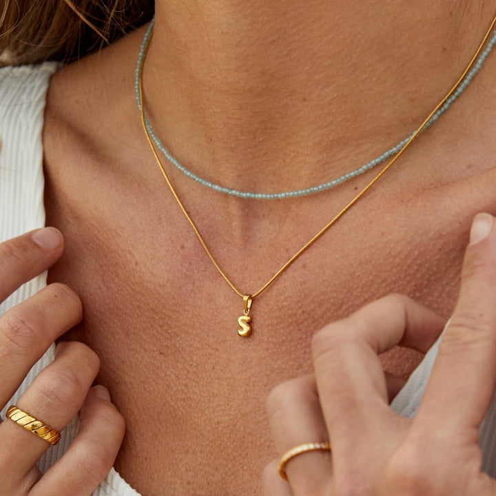 Collier en Lettre Bulle Chic