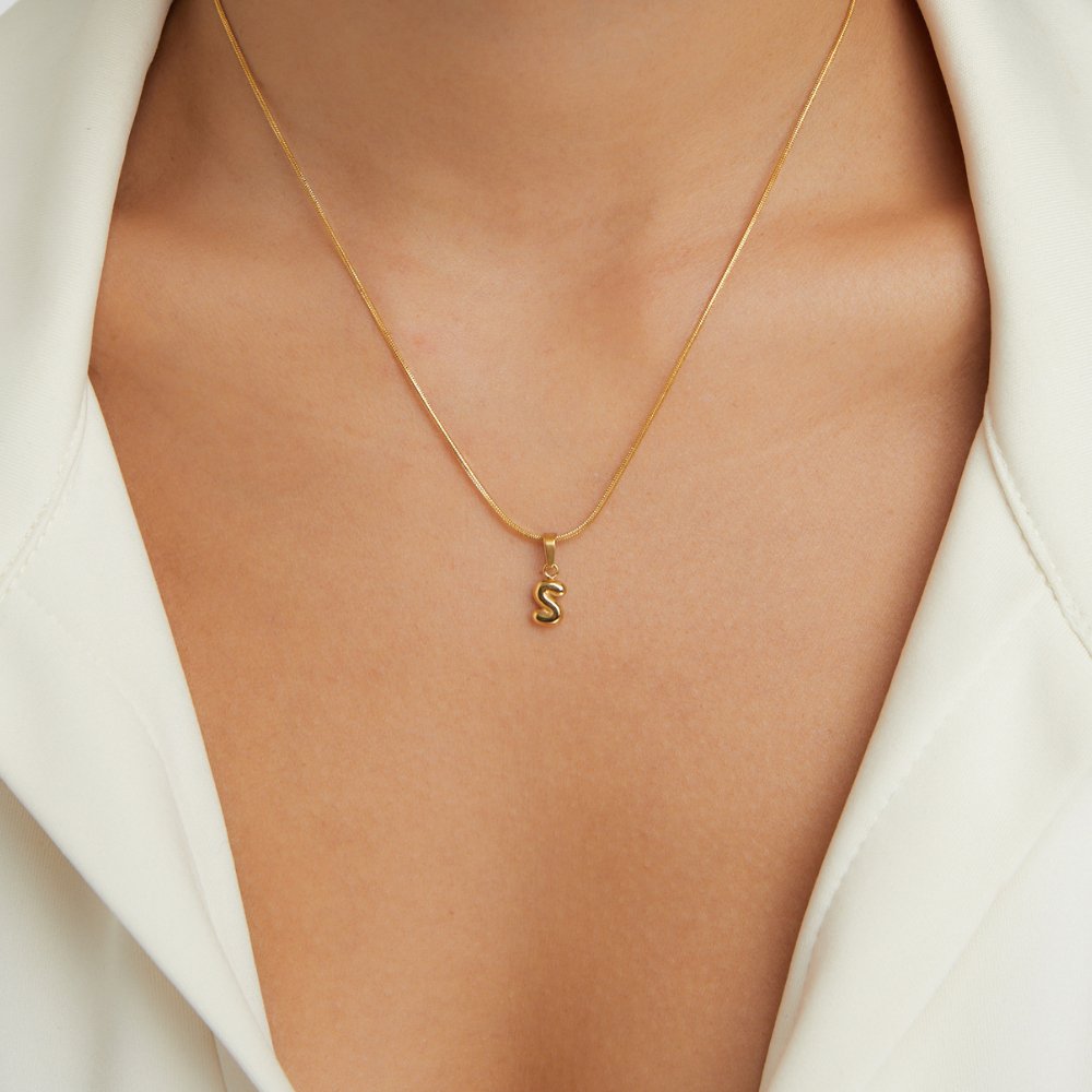 Collier en Lettre Bulle Chic
