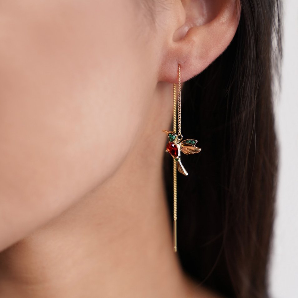 Boucles d'oreilles Colibri Chic