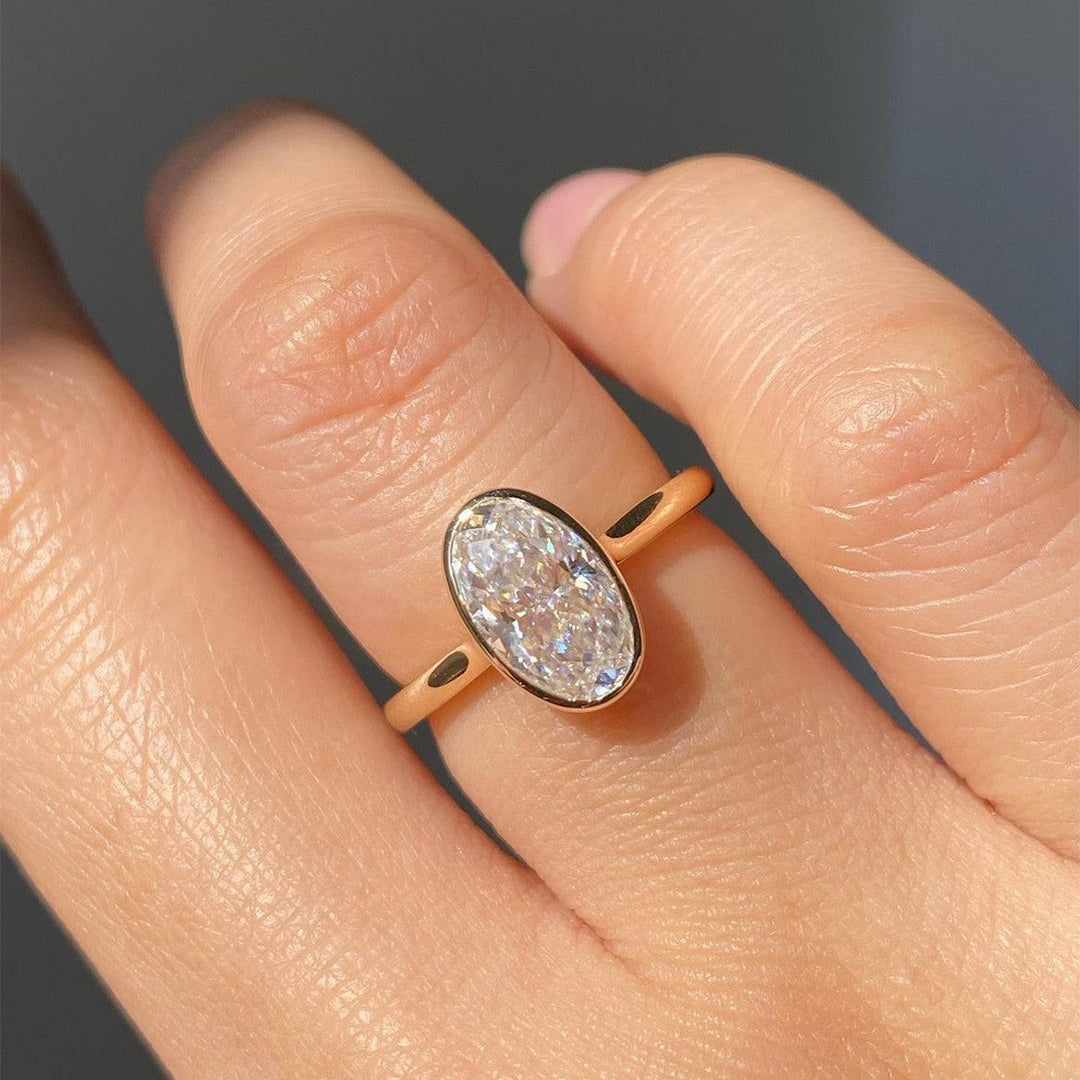 Joie - Bague en Moissanite Blanche