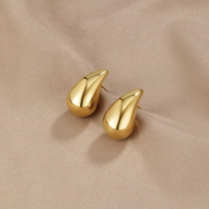 Boucles d'oreilles goutte d'eau en or Ame
