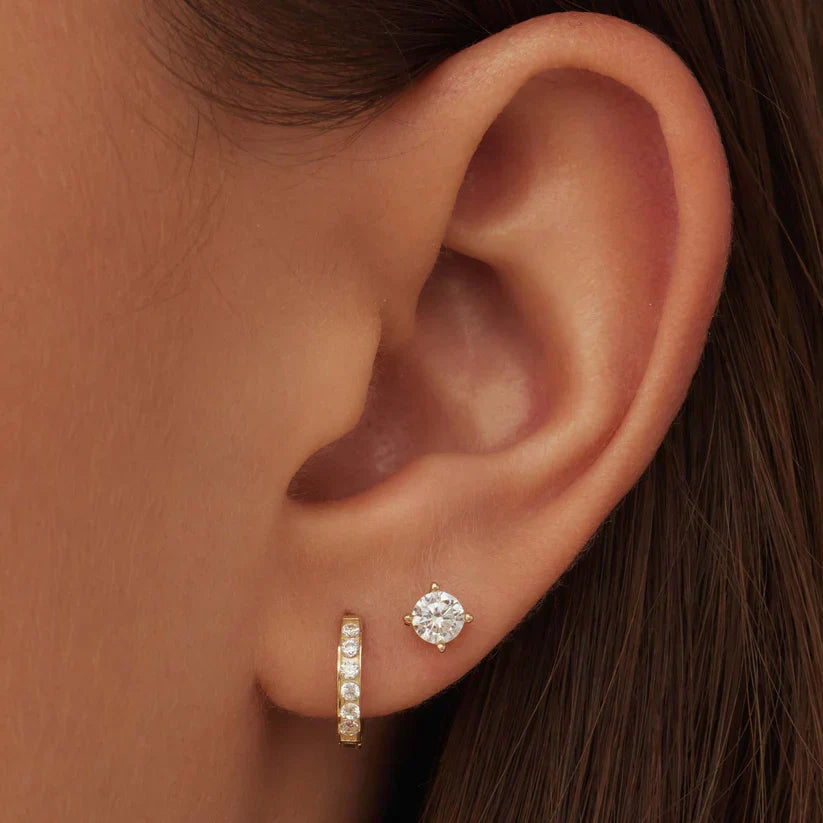 Boucles d'oreilles en pierre Dara Brillane | Or