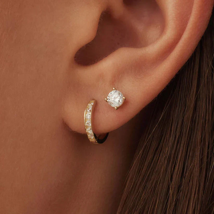 Boucles d'oreilles en pierre Dara Brillane | Or