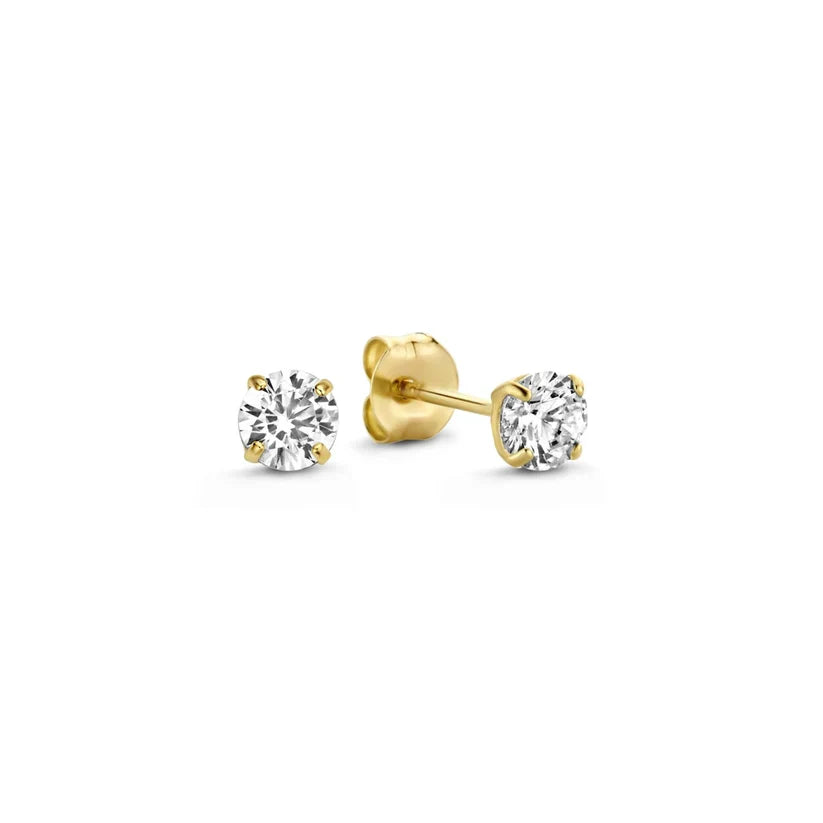 Boucles d'oreilles en Pierre Larmes de Lune | Or Blanc