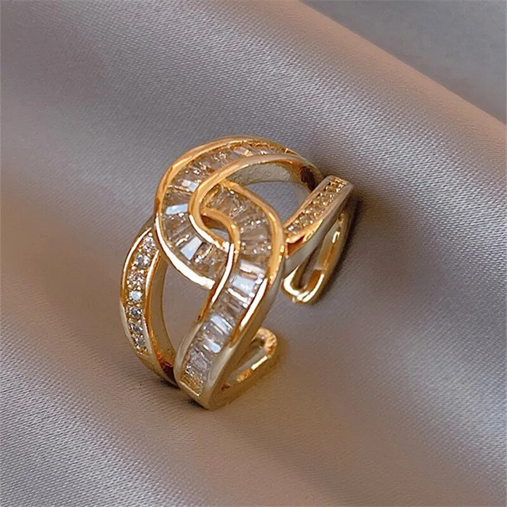 Louisa - Bague Élegante Ajustable Nouée