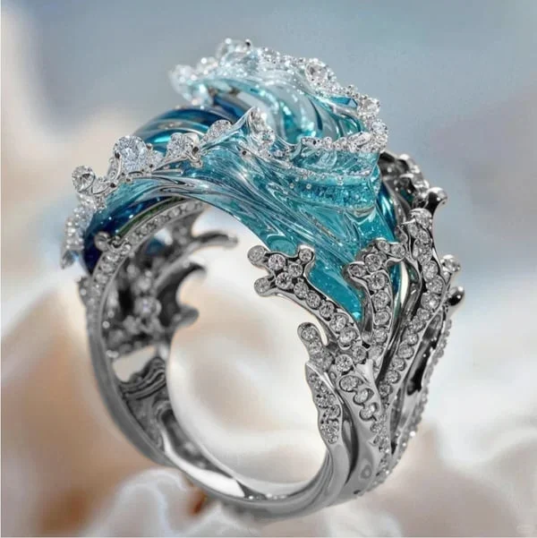 Sérénité - Bague de Vœu Océan