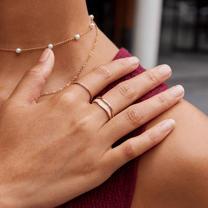 Espoir - Bague Unique Superposée
