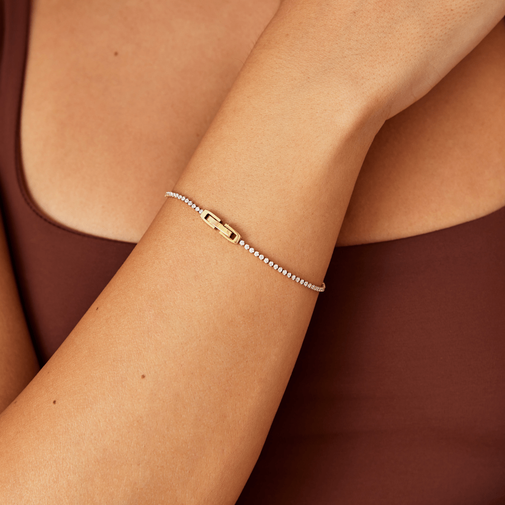 Bracelet Niyah en Cristal Or