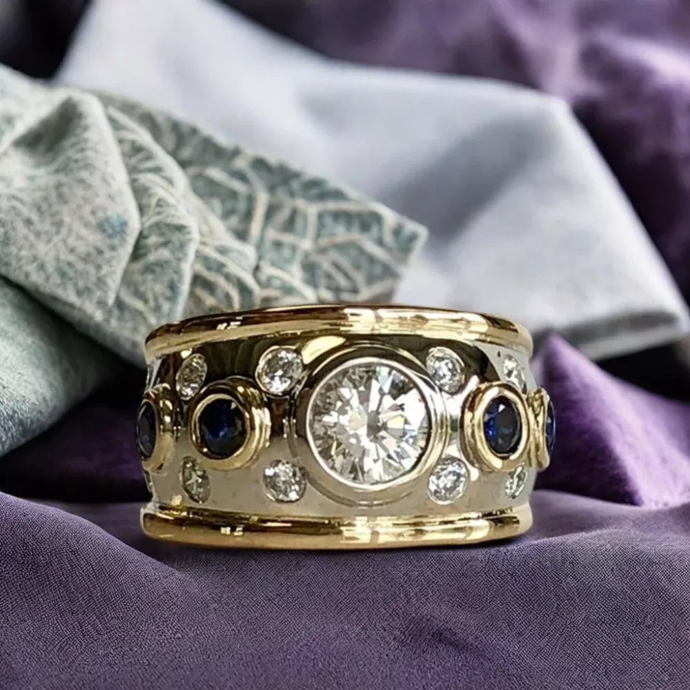 Bague Vintage en Or avec Zirconia