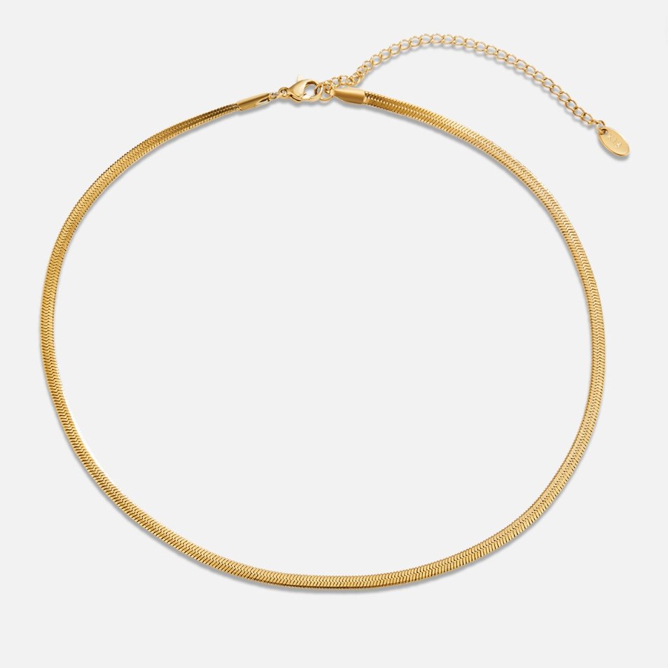 Collier en Chaîne Serpentine en Or