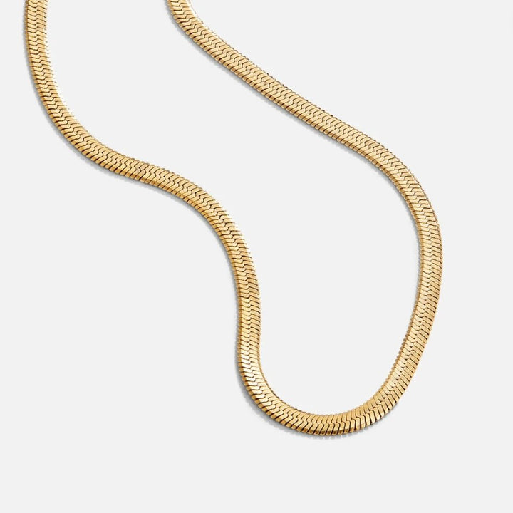 Collier en Chaîne Serpentine en Or