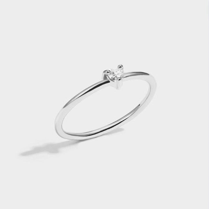 Bague en Cristal en Forme de Cœur 'Petit Amour'