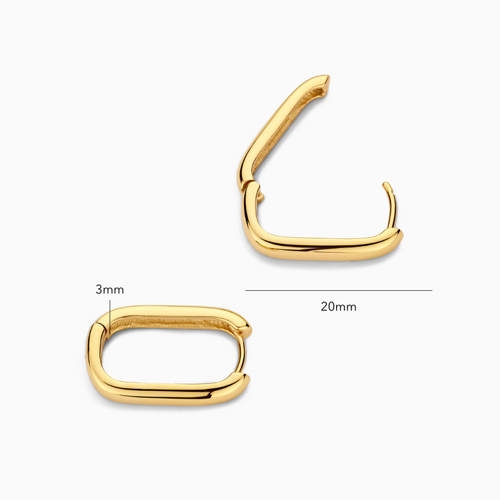 Boucles d'oreilles Icon | Or Blanc