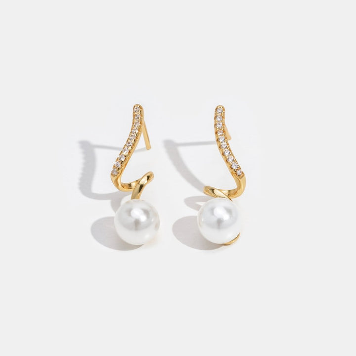Boucles d'oreilles Tam Pearl Wave