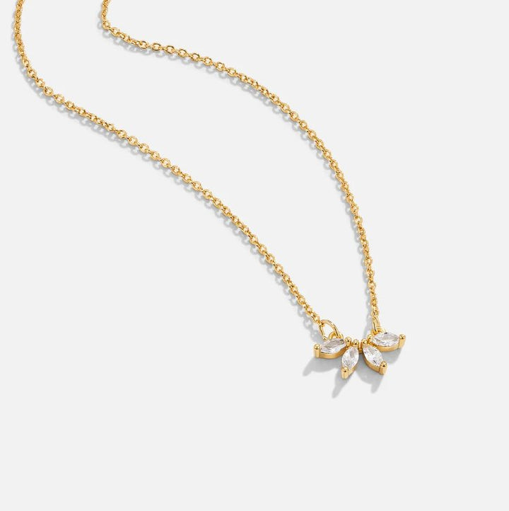 Collier en Cristal de Feuille Omelia