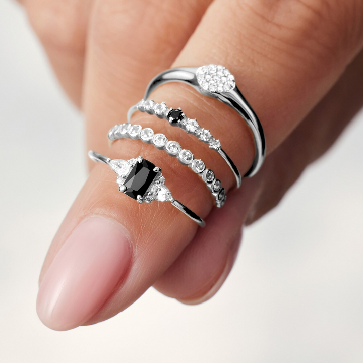 Bague Bulle en Diamant | Or Blanc
