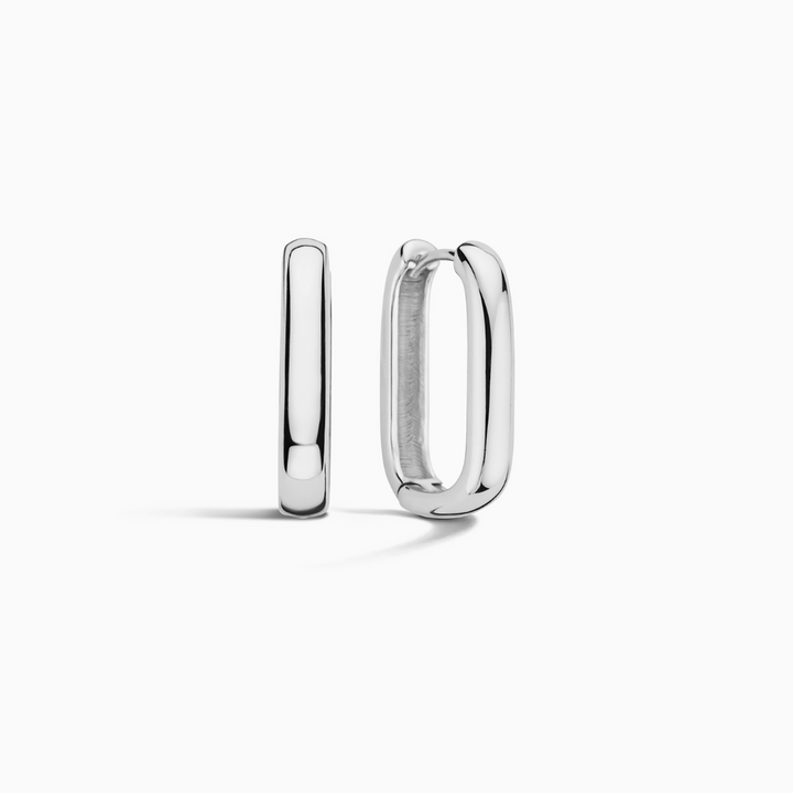 Boucles d'oreilles Icon | Or Blanc
