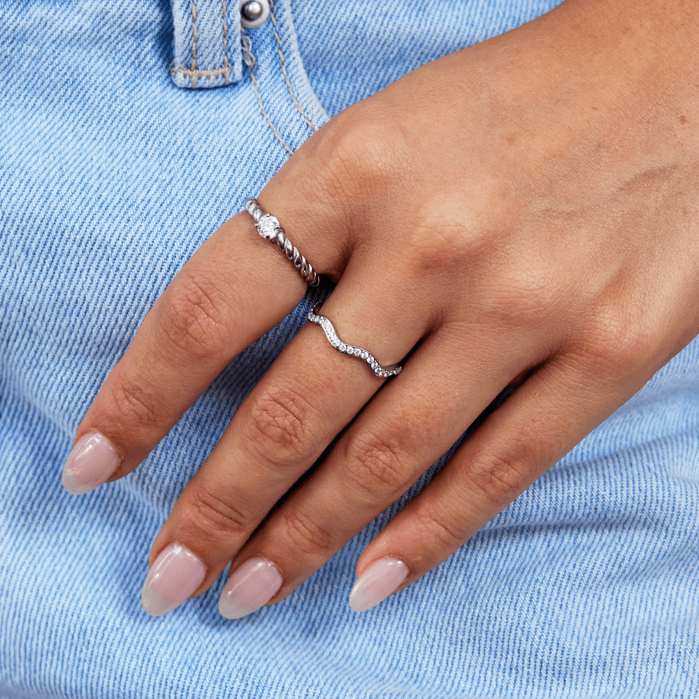 Bague Zenya en Cristal & Argent