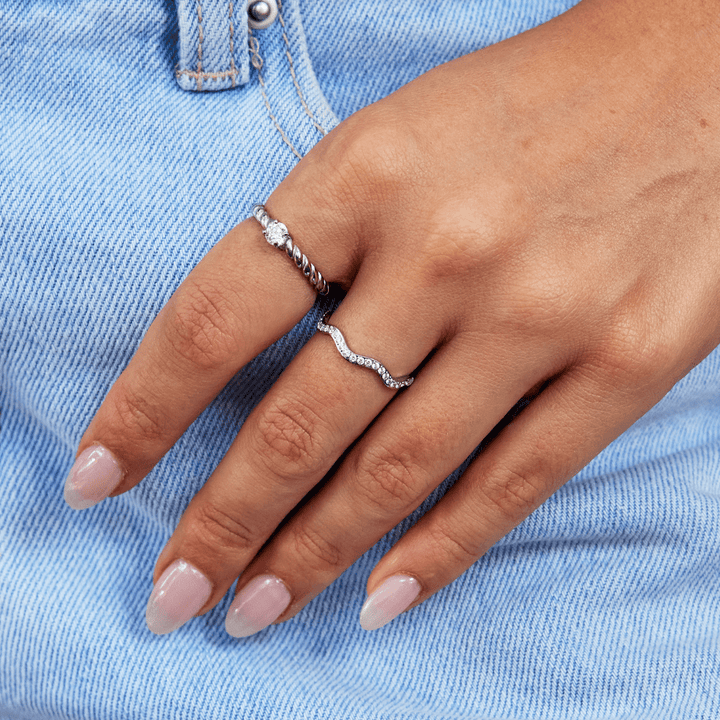 Bague Zenya en Cristal & Argent
